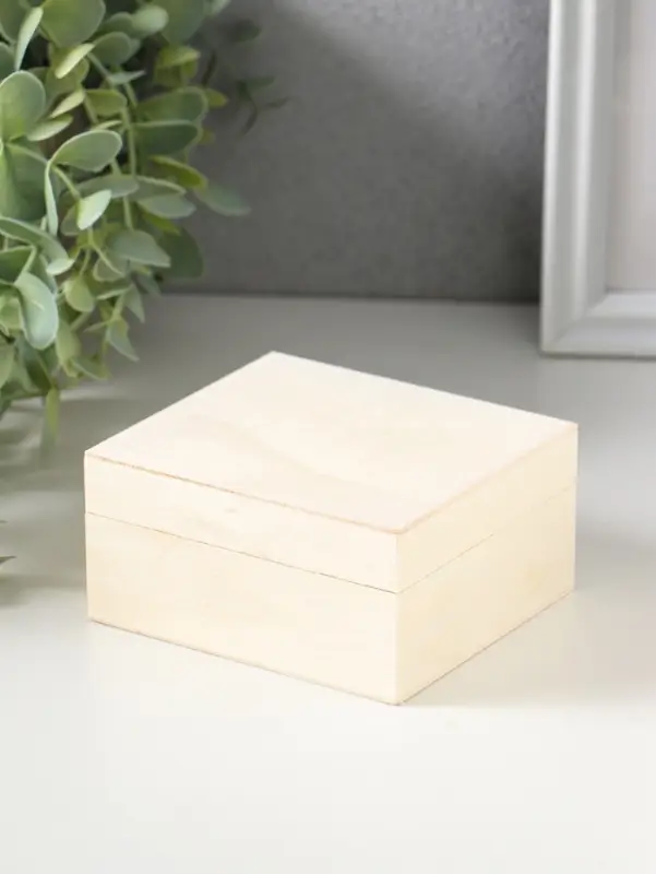 Шкатулка для росписи дерево &laquo;Прямоугольная&raquo;, для творчества, декора, без замка, 10&times;9&times;5 см