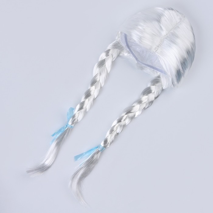 Карнавальный набор «Волшебная снегурочка»: шапка, варежки, парик с косичками, р. 56–58 см Карнавальный набор «Волшебная снегурочка»: шапка, варежки, парик с косичками, р. 56–58 см