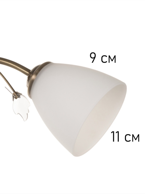 Люстра Люстра "Луиза" 3х40Вт Е27 бронза 56х56х26см