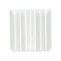 Накладки для округлого плинтуса &laquo;Идеал. Дюра&raquo;, 80 мм, 8 штук, цвет 001 белый