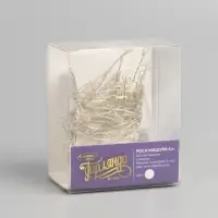 Гирлянда &laquo;Мишура&raquo; 5 м, роса, IP20, серебристая нить, 100 LED, 2 режима, от батареек АА&times;3, свечение белое