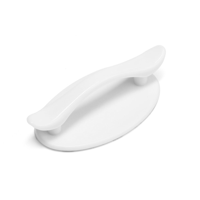 Ручка мебельная самоклеющаяся CAPPIO, L=95 мм, пластик, цвет белый Ручка мебельная самоклеющаяся CAPPIO, L=95 мм, пластик, цвет белый