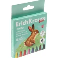 Восковые мелки 8 цветов ErichKrause Baby Jumbo, утолщенные, круглые