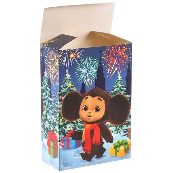 Коробка подарочная &laquo;С Новым годом!&raquo;, Чебурашка, 16&times;23&times;7.5
