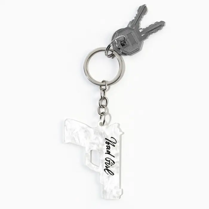 Брелок для ключей акриловый «Bad gir», 4,4 х 6 см Брелок для ключей акриловый «Bad gir», 4,4 х 6 см