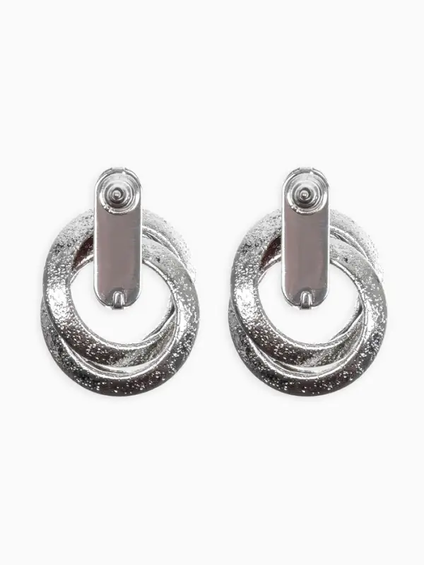 Серьги металл &laquo;Фьюче&raquo;, круги плетения, цвет серебро