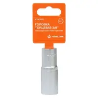 Головка торцевая 3/8"DR шестигранная 17мм, L=63мм пласт.подвес