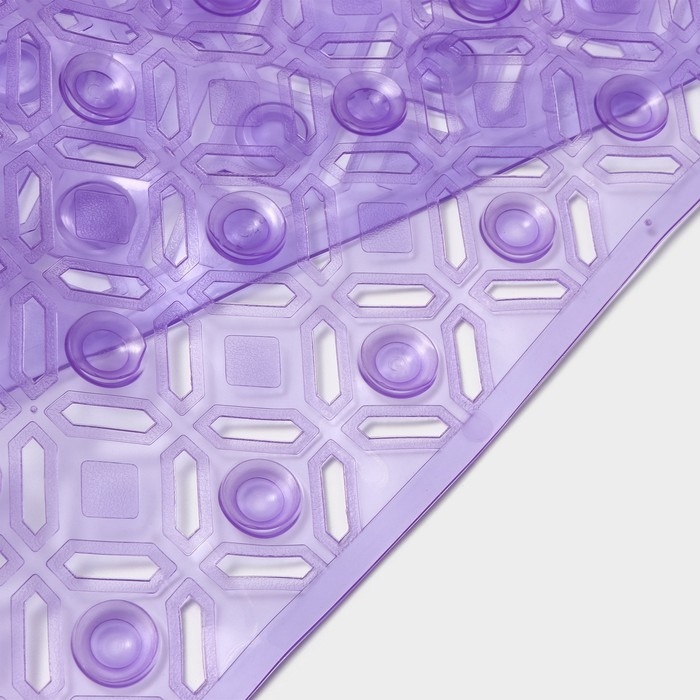 Коврик противоскользящий в ванну на присосках Доляна «Рельеф»,37×88 см, цвет МИКС Коврик противоскользящий в ванну на присосках Доляна «Рельеф»,37×88 см, цвет МИКС