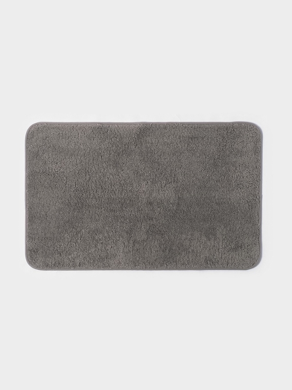 Набор ковриков для ванной Набор ковриков для ванной "Анси" из микрофибры Доляна 40х50 и 50х80 см, серый