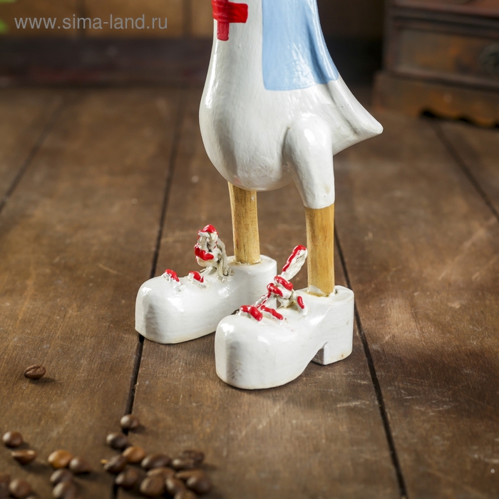 Сувенир Сувенир "Утка Медсестра" дерево 13х9х27 см