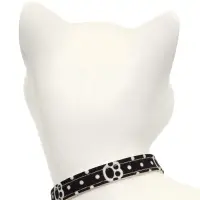 Набор ошейников для кошек &laquo;Лапки&raquo;, 19-32&times;1 см, 2 шт.