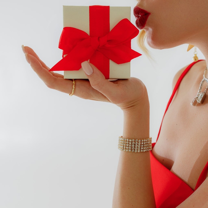 Браслет со стразами «Лёд» 5 рядов, цвет белый в золоте, d=7,5 см Браслет со стразами «Лёд» 5 рядов, цвет белый в золоте, d=7,5 см