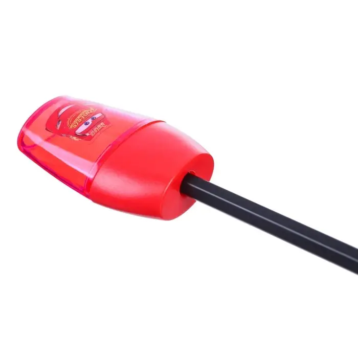 Точилка пластиковая, красная, Тачки