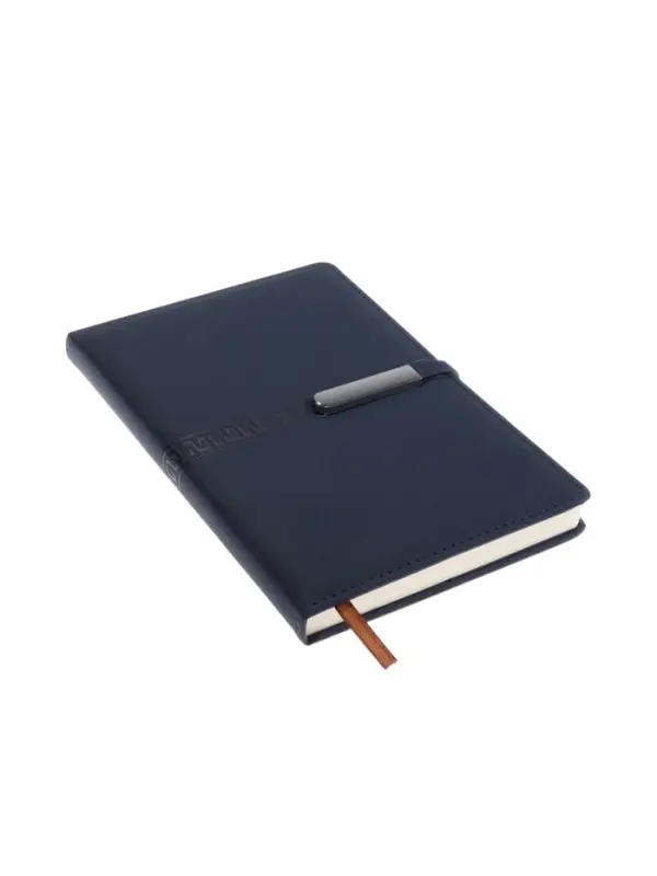 Ежедневник недатированный формат А5, с хлястиком, 112л, линия, пвх, Узор Синий Ежедневник недатированный формат А5, с хлястиком, 112л, линия, пвх, Узор Синий