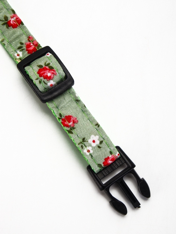 Ошейник Ошейник "Цветочный вайб", 40 х 1,5 см, зелёный