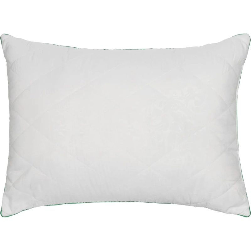 Подушка Luscan 50х70 см стеганая микрофибра, с цветным кантом