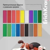 Пластилин мягкий (восковой) ErichKrause Baby, 18 цветов, 234 г, со стеком, в коробке