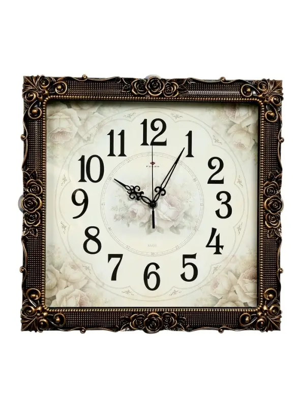 Часы настенные интерьерные &laquo;Барака&raquo;, бесшумные, плавный ход, 38&times;38 см, бронзовые