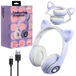 Наушники Bluetooth STM-28 CAT JBH фиолетовые