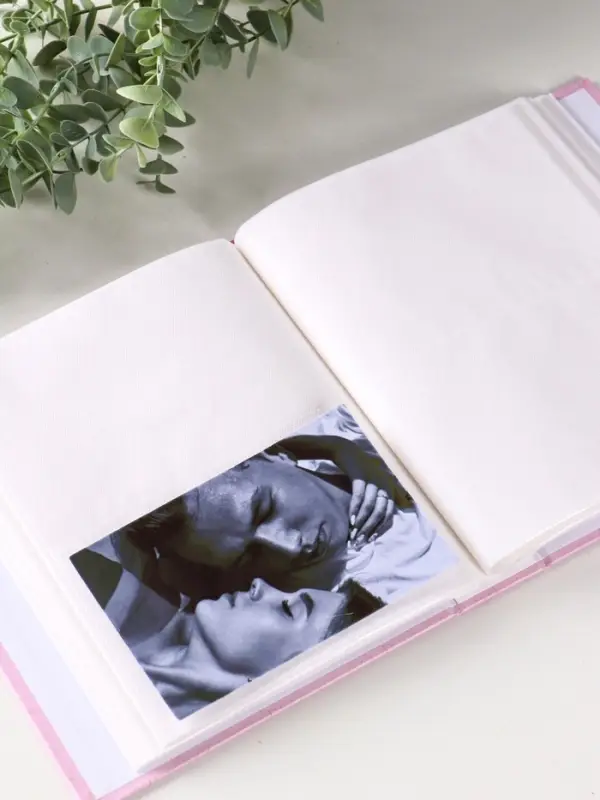 Фотоальбом 200 фото 10X15см, "Цветок и бабочки",  ПП карм.