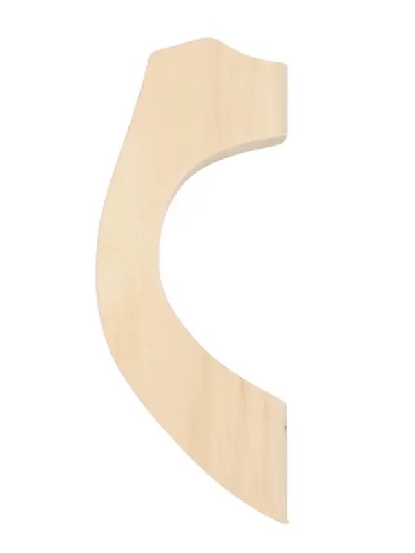 Ручка для бани и сауны, 18&times;8.5&times;3 см, деревянная