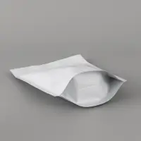 Пакет дой-пак металлизированный белый матовый 16&times;23 см