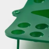 Форма для выпечки 5 ячеек "Ёлки" 21.,5.14.2,5 см, цвет зеленый