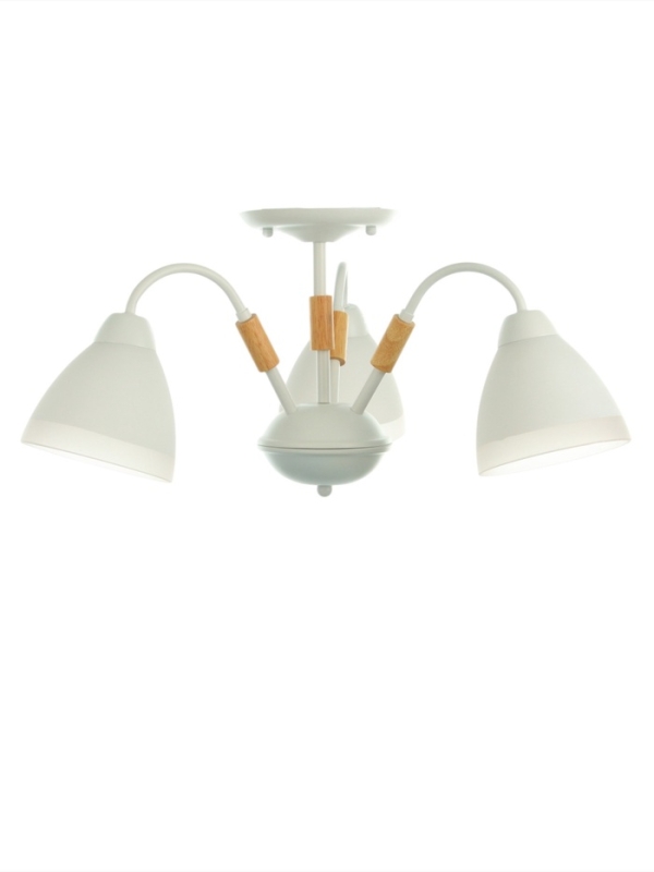 Люстра Люстра "Нельсен" 3хЕ27 40Вт белый 57х57х25 см