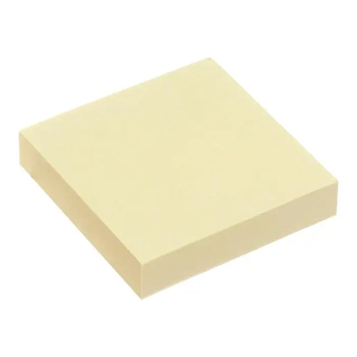 Блок с липким краем, 51×51 мм, 100 листов, пастель, жёлтый Блок с липким краем, 51×51 мм, 100 листов, пастель, жёлтый