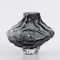 Ваза &laquo;Джино&raquo;, 16&times;19 см, стекло. чёрная