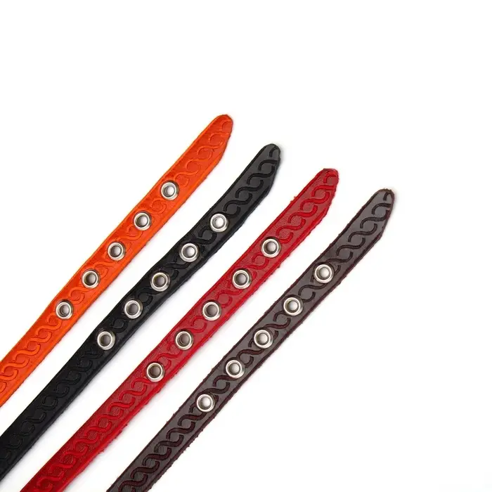 Ошейник, 1.2 см, ОШ 20-26 см, однослойный, неукрашенный, цвет и вид МИКС