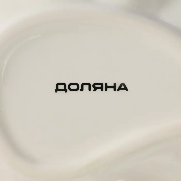 Блюдо сервировочное Доляна &laquo;Лаванда&raquo;, 21&times;15&times;4.5 см, белое