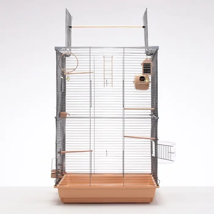 Клетка для птиц &laquo;Пижон&raquo; №104-Б, разборная, 58&times;40&times;65.4 см, 2 секции, бежевая