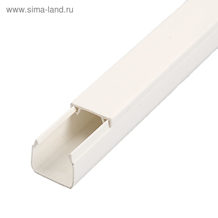 Кабель-канал IEK ECOLINE, 16х16 мм, L=2000 мм, пластик, белый Кабель-канал IEK ECOLINE, 16х16 мм, L=2000 мм, пластик, белый