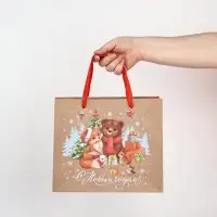 Набор новогодних пакетов &laquo;Новогодний&raquo;, 5 шт., 23&times;27&times;11.5 см