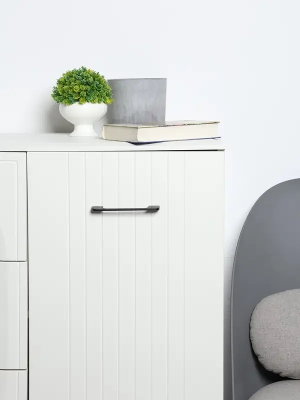 Ручка-скоба CAPPIO RSC023, алюминий, м/о 128 мм, цвет черный