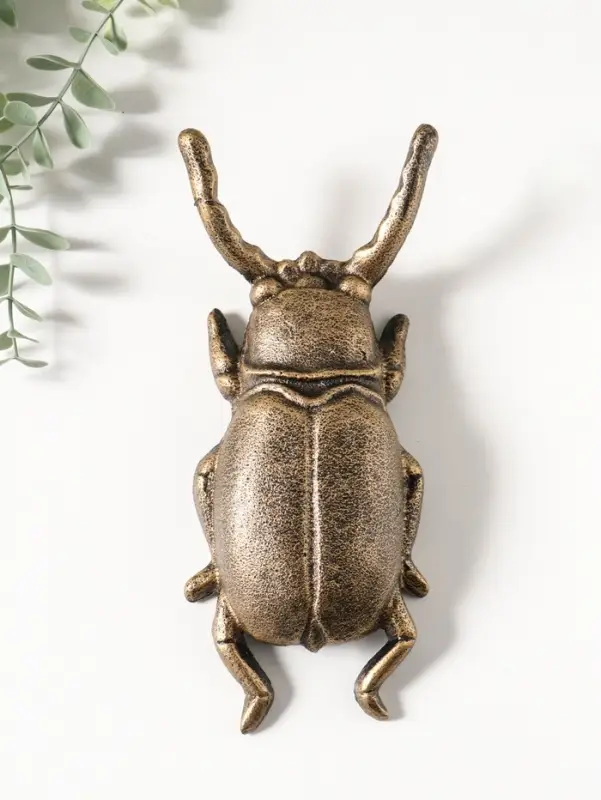 Сувенир чугун съемник для снятия обуви "Жук-олень" 21х9,5х4,8 см