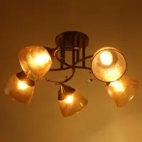 Светильник потолочный BayerLux &laquo;Аста&raquo;, 5хЕ27, 40 Вт, бронза, 65&times;65&times;26 см