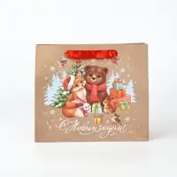 Набор новогодних пакетов &laquo;Новогодний&raquo;, 5 шт., 23&times;27&times;11.5 см
