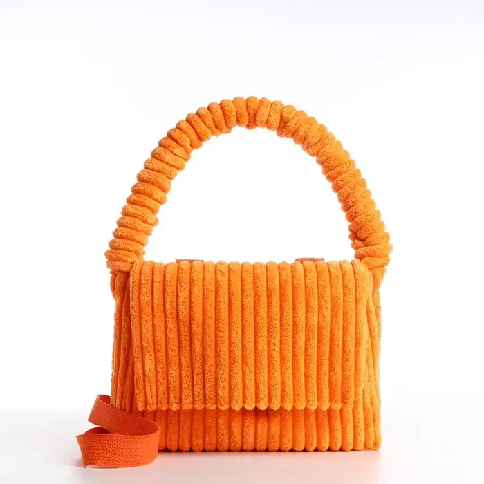 Сумка молодёжная на магните, 25.5&times;4.5&times;18.5 см, оранжевая