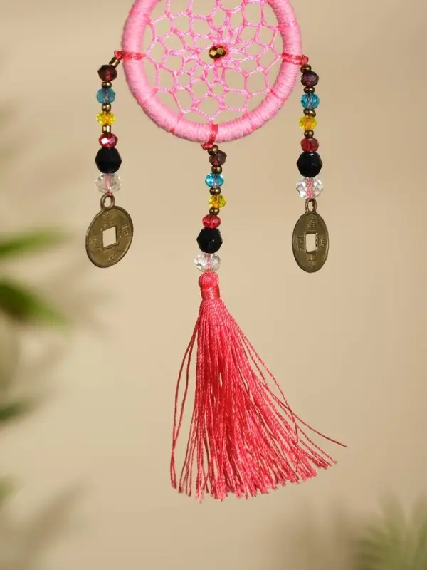 Брелок &laquo;Ловец снов&raquo;, 4&times;15 см, розовый