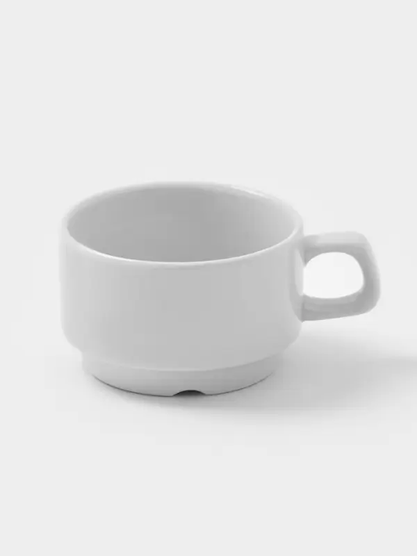 Чашка Дулевский фарфор &laquo;Белая&raquo;, 170 мл, d=8.3 см, штабелируемая, белая