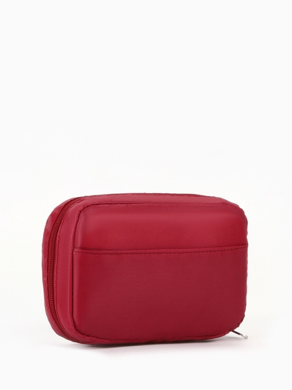 Косметичка дор Одноцвет, 16*6*10,5, отд на молнии, подкладка, н/карман, бордовый