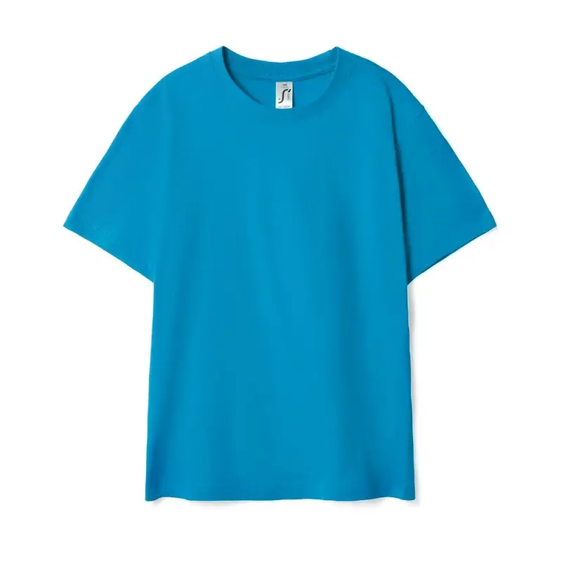 Футболка детская Regent Kids ярко-бирюзовая, на рост 96 - 104 см