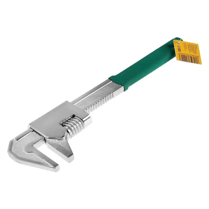 Ключ трубный ТУНДРА ПРОФИ, тип Monkey, увеличенный зев до 95 мм, глубина 55 мм, 370 мм