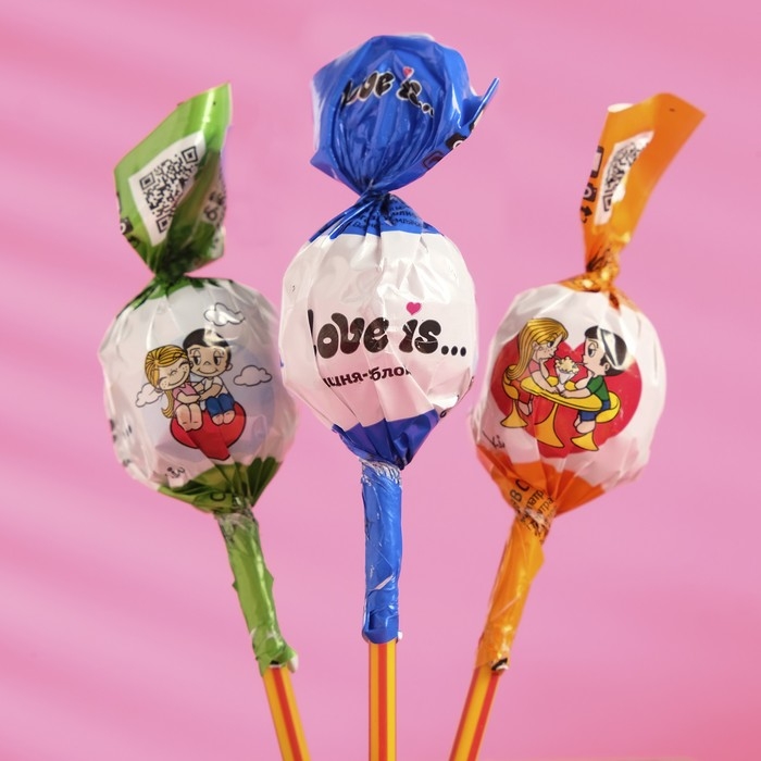 Леденцовая карамель LOVE IS, с начинкой, микс вкусов, сфера, 17,5 г Леденцовая карамель LOVE IS, с начинкой, микс вкусов, сфера, 17,5 г