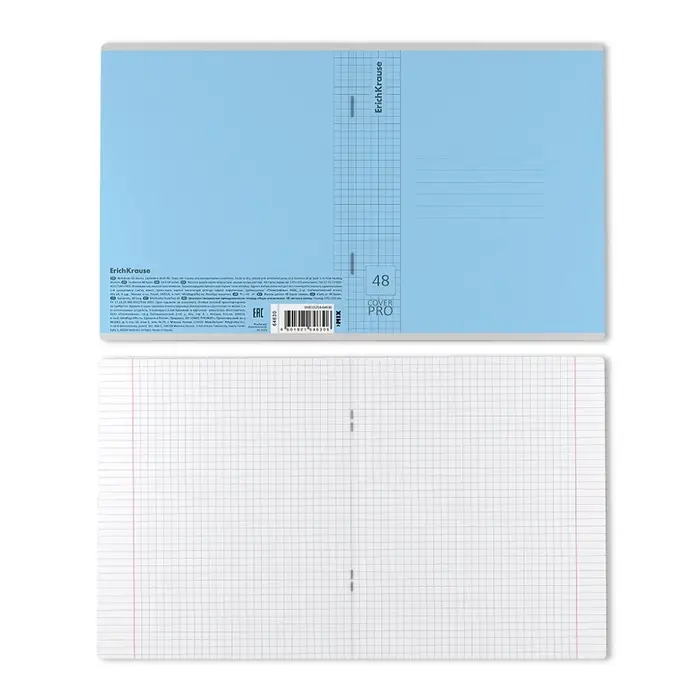 Тетрадь 48л кл ErichKrause Классика CoverPrо glossy, глянц.пласт.обложка, микс