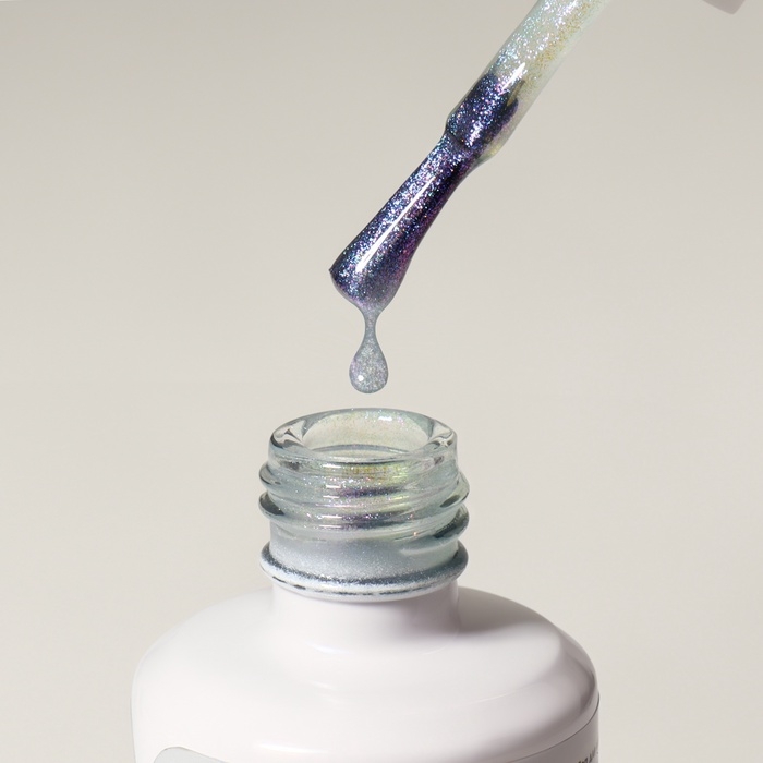 Топ для ногтей «Русалка», с блёстками, 15 мл, LED/UV, фиолетовый, голубой Топ для ногтей «Русалка», с блёстками, 15 мл, LED/UV, фиолетовый, голубой