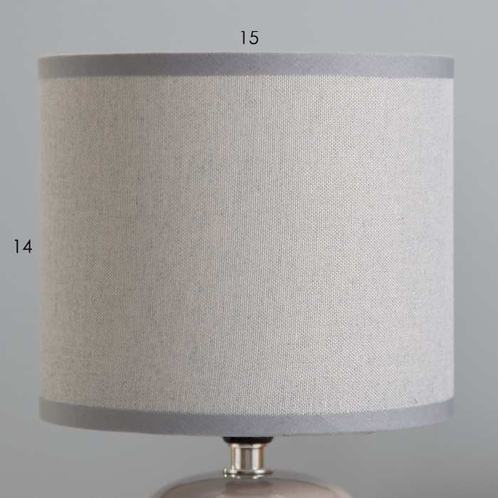 Настольная лампа Настольная лампа "Монако" Е14 40Вт серый 16х16х29 см RISALUX