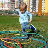 Обруч, диаметр 60 см, зелёный